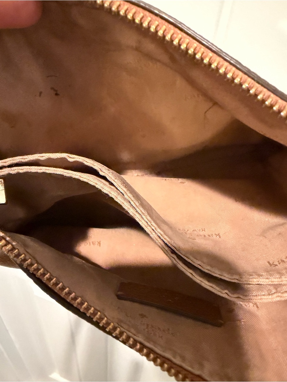 kate spade tan leather crossbody bag - Picture 4 of 4